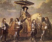 LE BRUN, Charles Chancellor Seguier at the Entry of Louis XIV into Paris in 1660 France oil painting artist